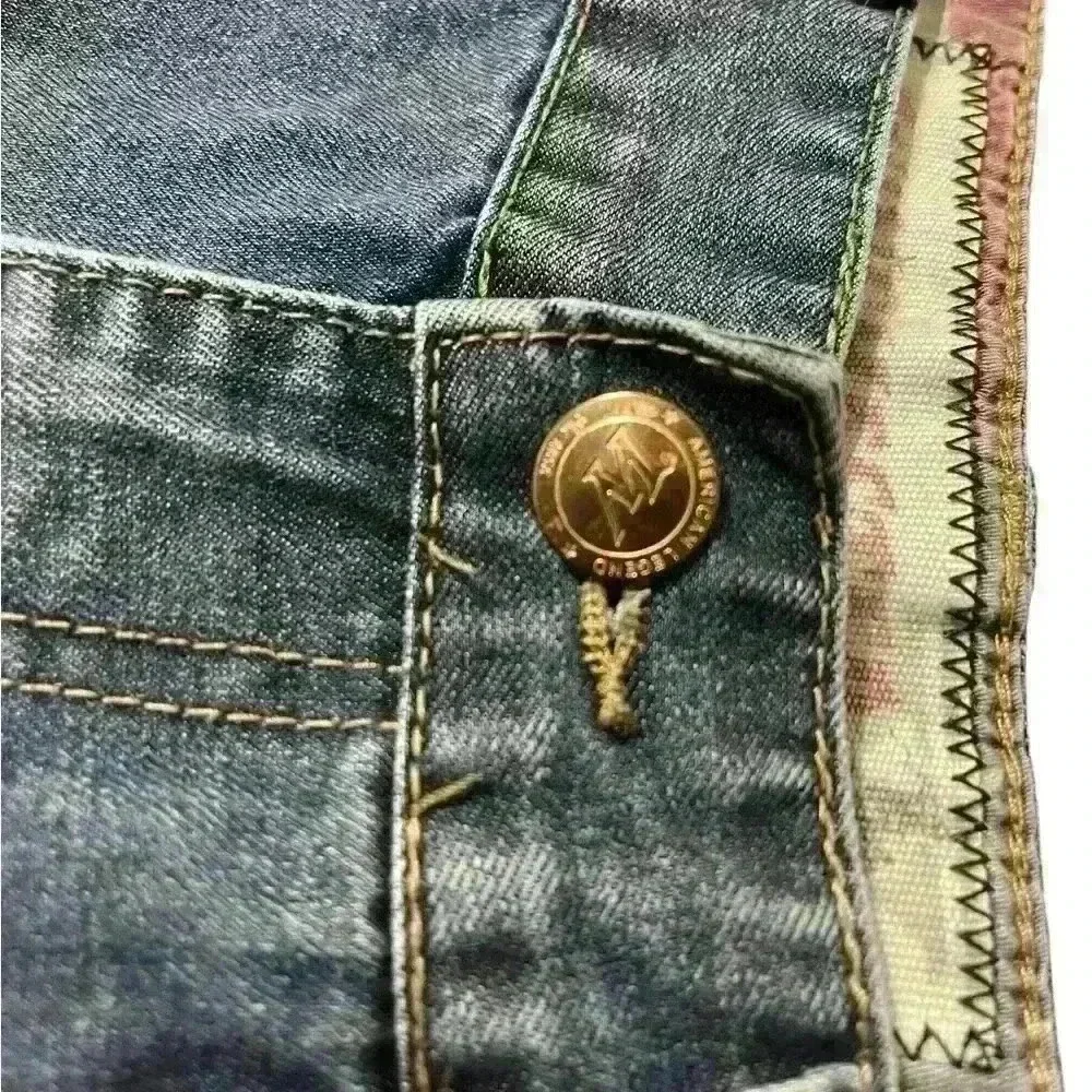 Winchester American Sz36 Men Jeans Stars And Strips Western Classic